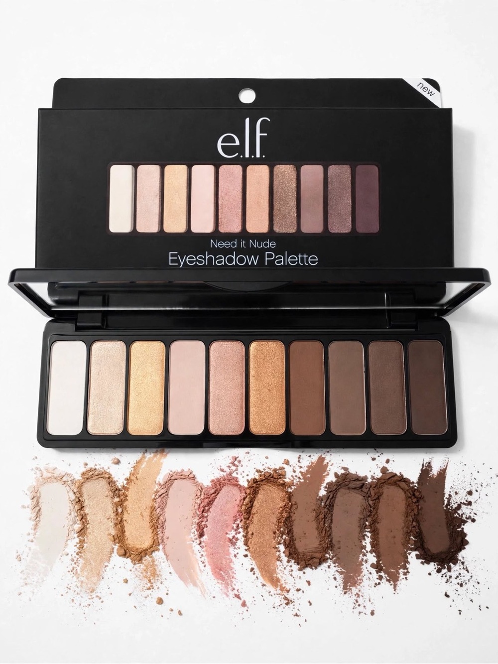 e.l.f. Need It Nude Eyeshadow Palette — Cream, Gold, Pink, Tan & Brown Shades